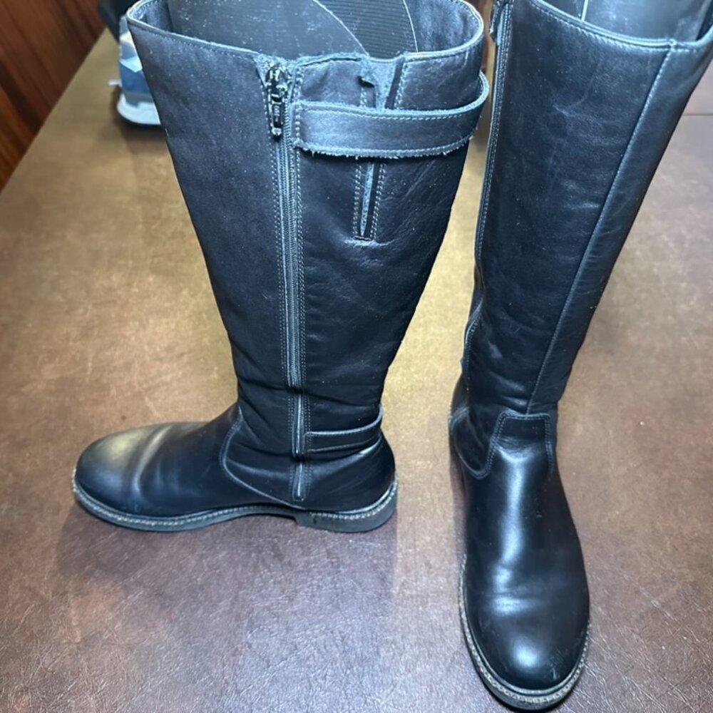 La Canadienne Black Riding Style Water Proof Boots 10